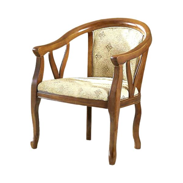 Modern Simple Arm Chair Wooden Frame Arm Dining Chair for Dining Room