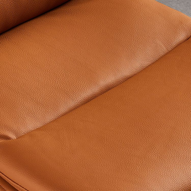 Contemporary Dining Room Side Chairs Matte Finish Leather Parsons Armless Chair