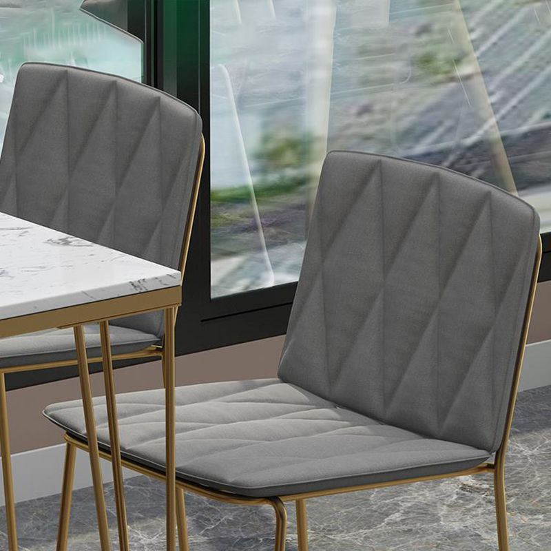 Rectangular Bar Height Table White Faux Marble Top Bistro Pub Table for Indoor