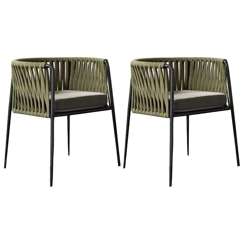 Matte Finish Rattan Dining Set 1/2/3 Pcs Boho Dining Table Set