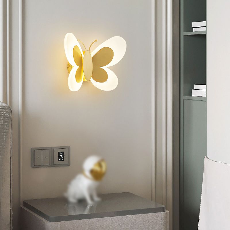 1-Light Geometric Wall Sconce Light Modern Metal Wall Sconce Lighting