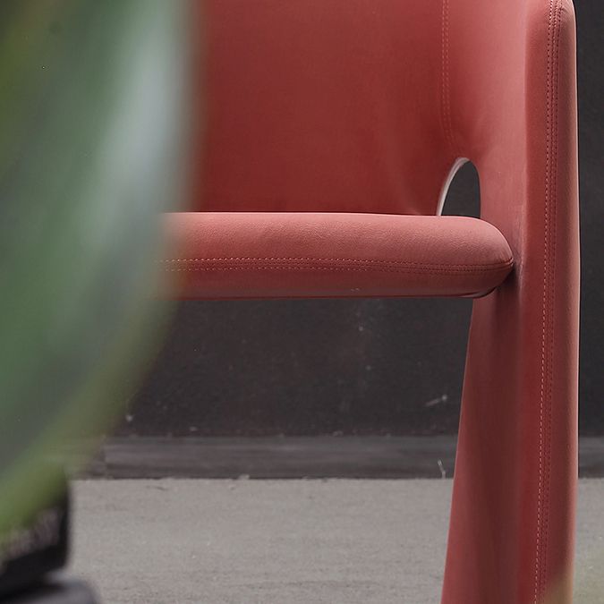 Silla de comedor con respaldo sólido y acabado mate, sillón de terciopelo para cafetería, estilo diseñador