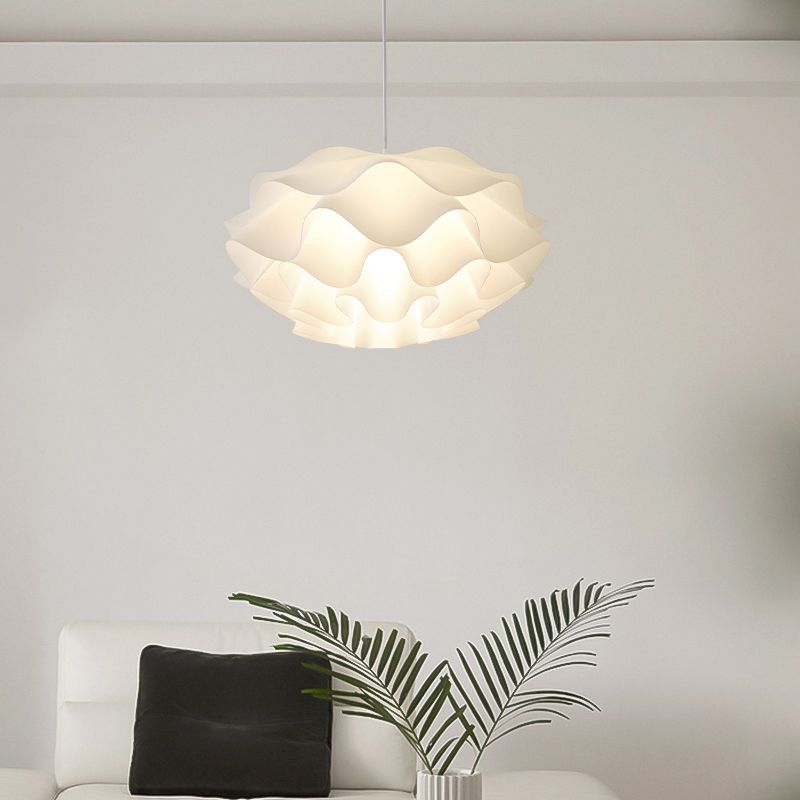 1-Light Pendant Lighting Modern Style Flower Shape Metal Hanging Lights