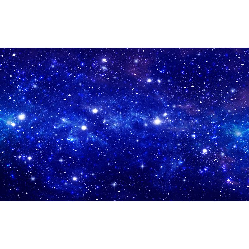 Modern Constellations Mural Decal Blue Decorative Wall Covering for Girls Bedroom