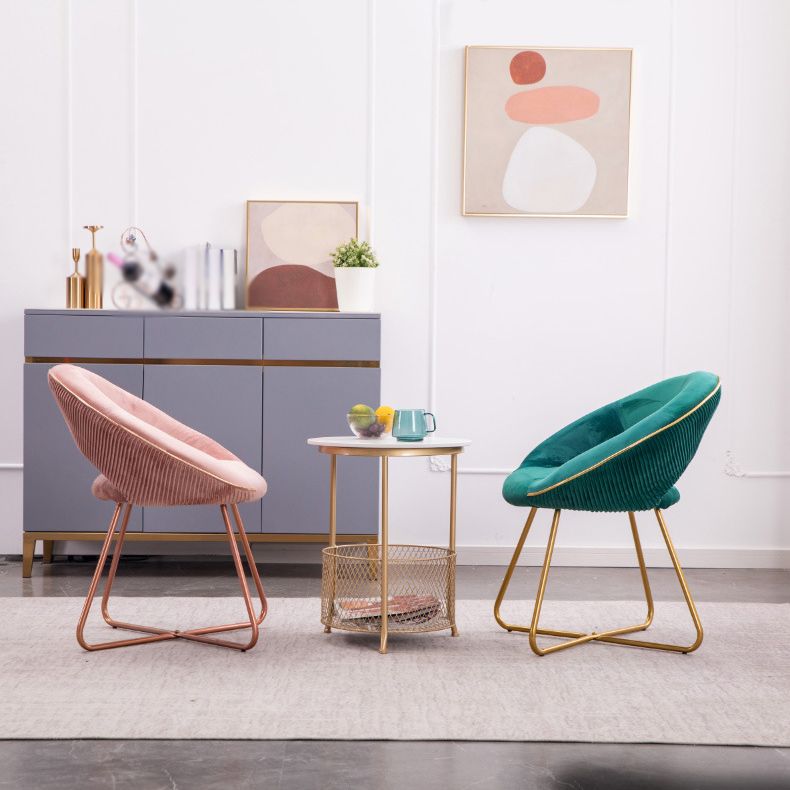 Minimalist Metal Kitchen Dining Side Chair Opening Back Dining Side Chair
