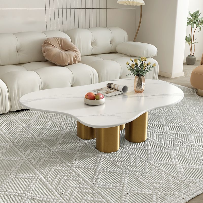 Abstract Coffee Table Contemporary Geometric Slate Coffee Cocktail Table