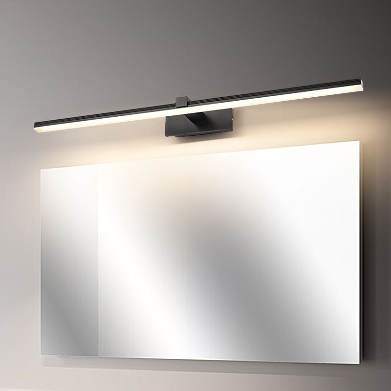 Lampada a specchio da trucco in metallo semplice moderno per bagno