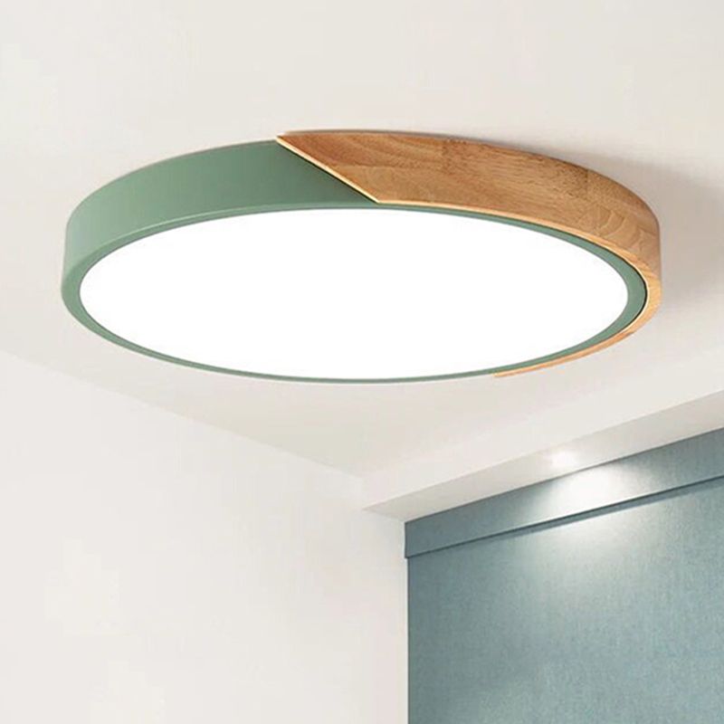 Round Flush Mount Light Fixtures Contemporary Acrylic Ceiling Light Fixtures for Bedroom
