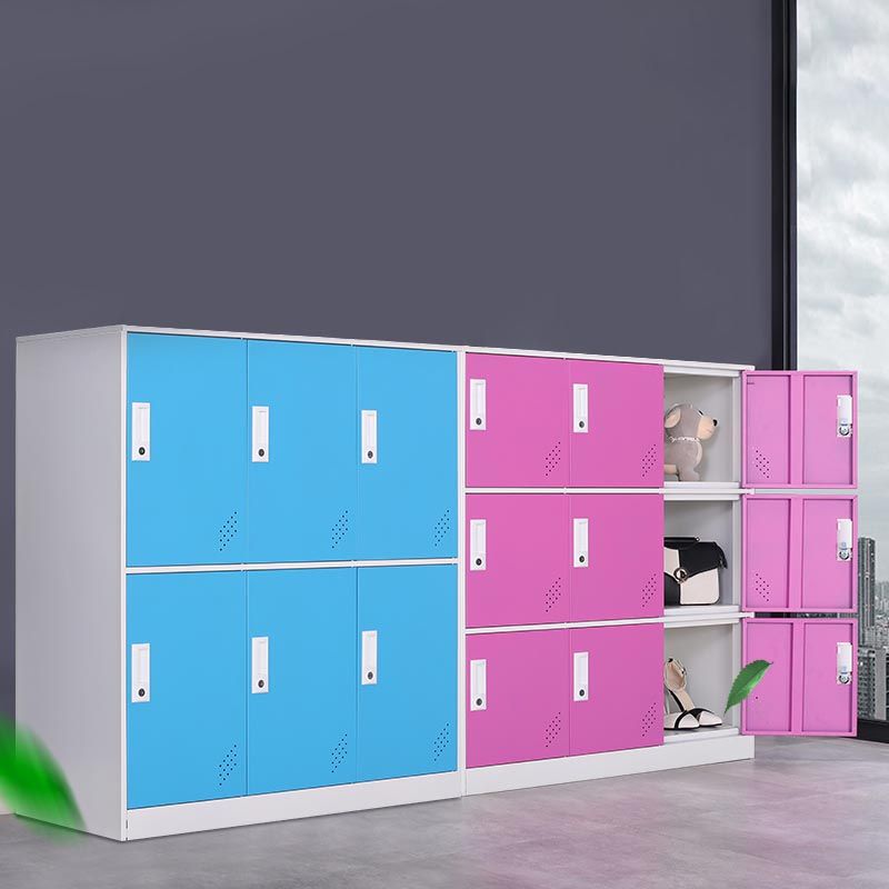 Contemporary Style Wardrobe Armoire Metal Wardrobe Closet with Locks