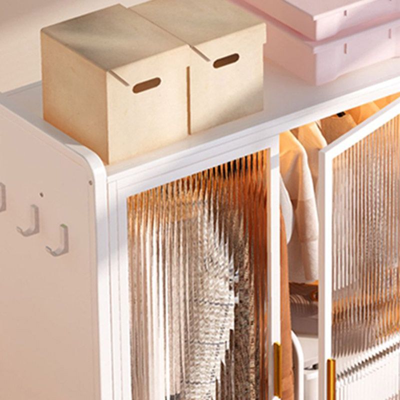 Glass Wardrobe Closet Modern Style Wardrobe Cabinet for Home