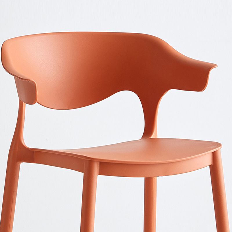Low Back Indoor Counter Chair Contemporary Acrylic Bar Stools