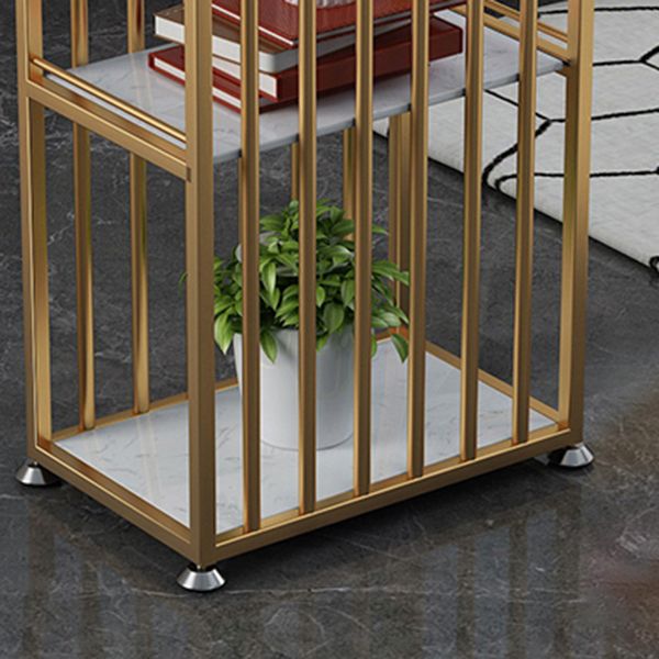 Rectangle Pub Table Bar Height Glam Bar Table with Stone Top