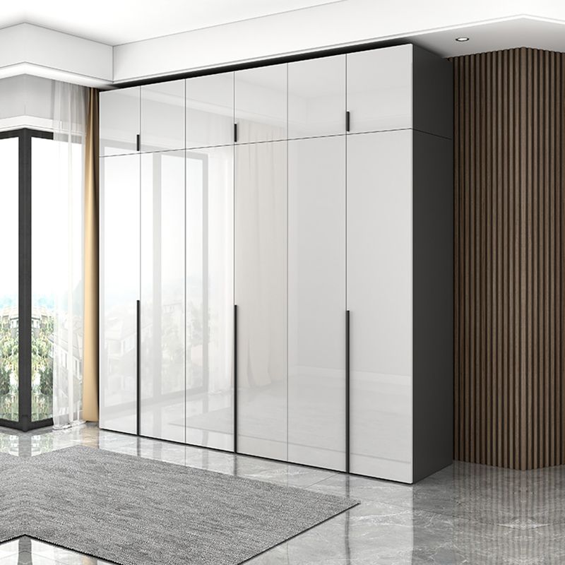 Modern Manufactured Wood Storage Cabinet High Gloss White Cabinet