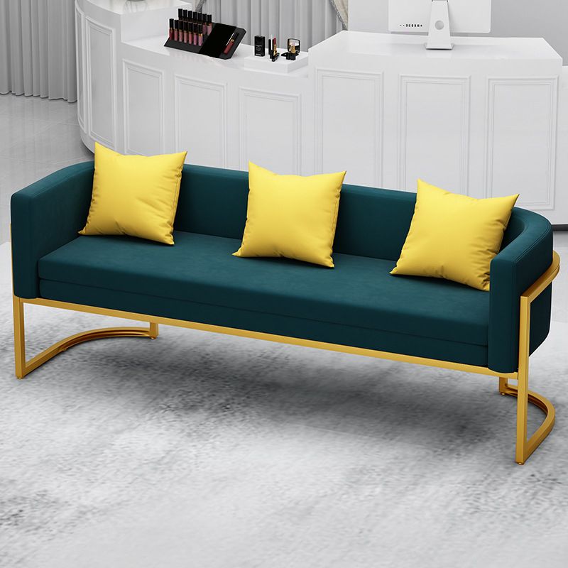 Tuxedo Arm Sofa 24.40" W x 29.52" H Velvet  Sofa Standard Sofa
