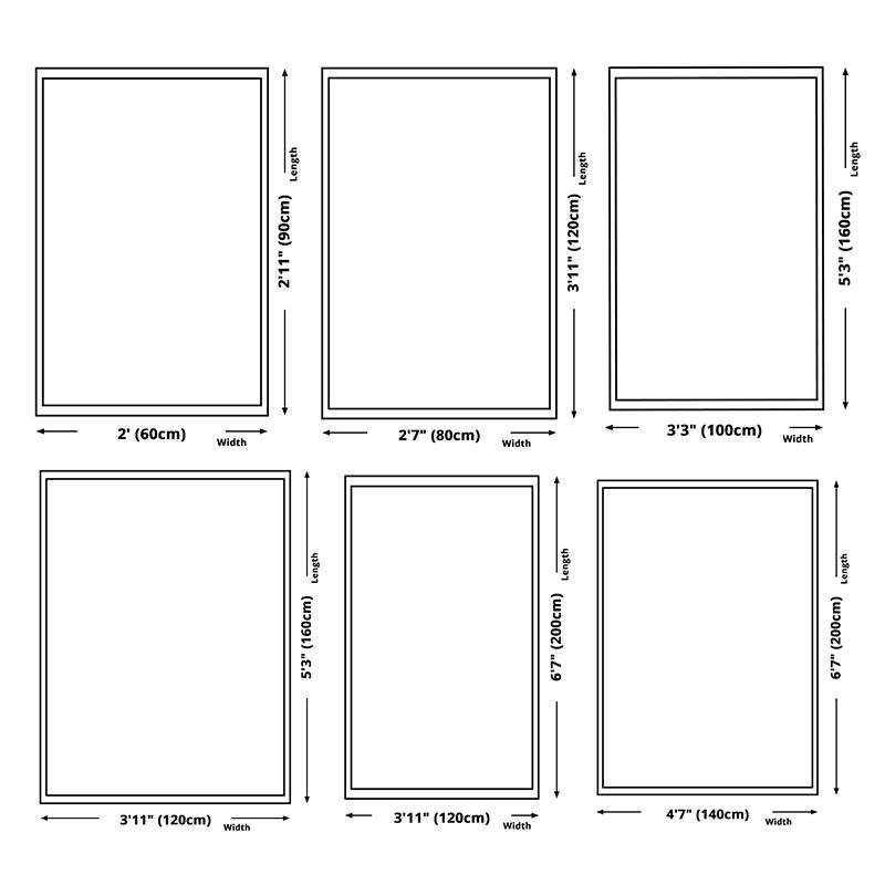 Creative Watercolor Printed Rug Multi-Color Modern Area Rug Stain Resistant Rug for Living Room