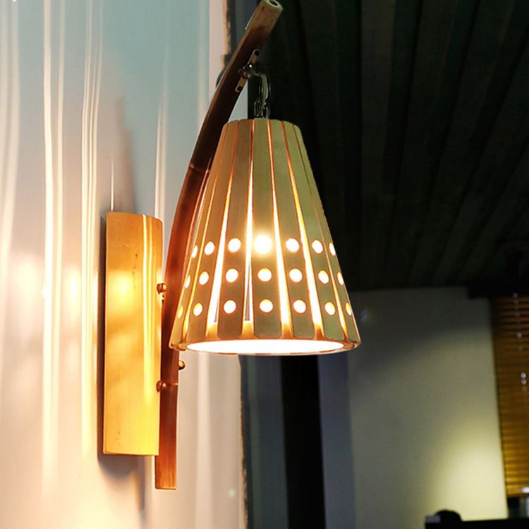 Modern Creative Wall Light Bamboo Wall Sconce Light for Living Room