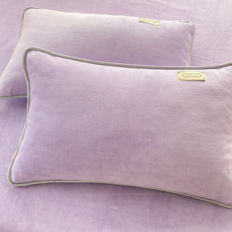 Modern Style Bed Sheet Solid Color Ultra-Soft Breathable Bed Sheet