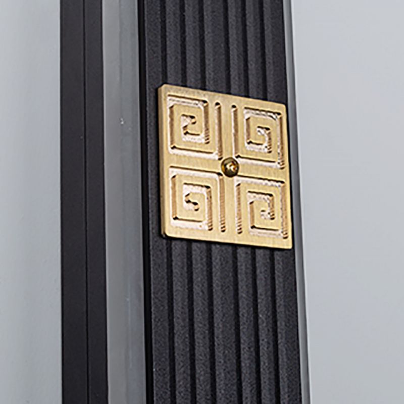 Mur de l'aluminium moderne bande lumineuse 2 lumières applique murale en noir pour la cage d'escalier