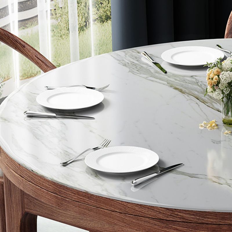 Modern Stone Furniture 1/5/7 Pcs Standard Height Dining Sets with Self Storing Leaves