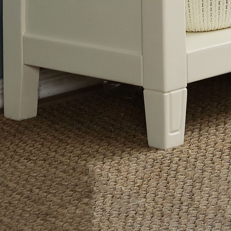 Modern Style Closed Back Book Shelf Standard Wooden Bookcase in White