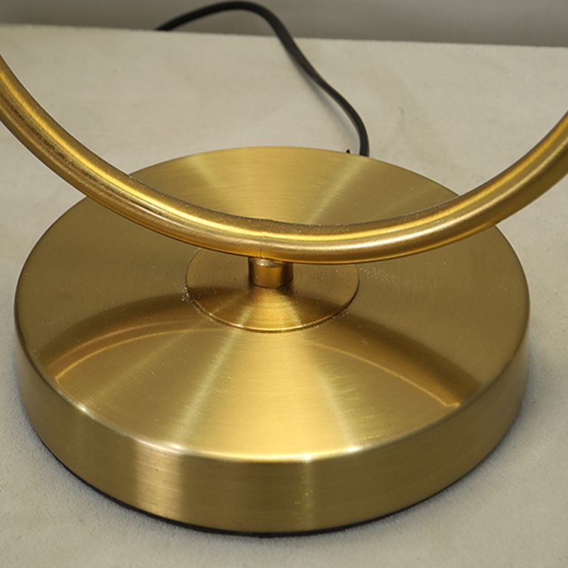 Modern Style Geometry Night Table Lamp White Glass One Light Table Light for Bedroom