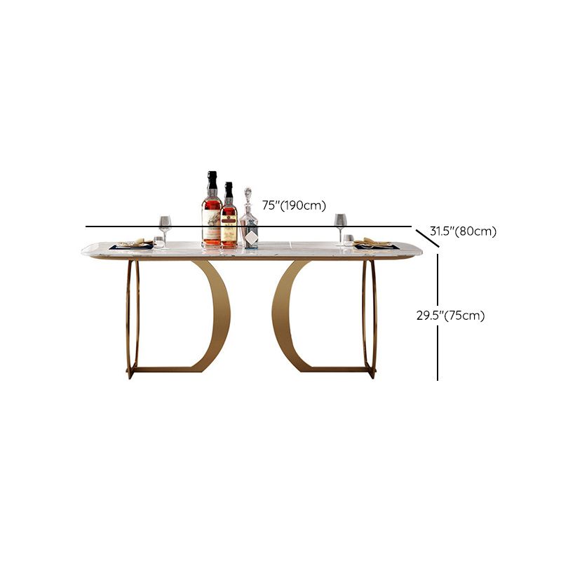 Contemporary Style Rectangle Table Set 1/4/7 Pieces Dining Set for Home Use