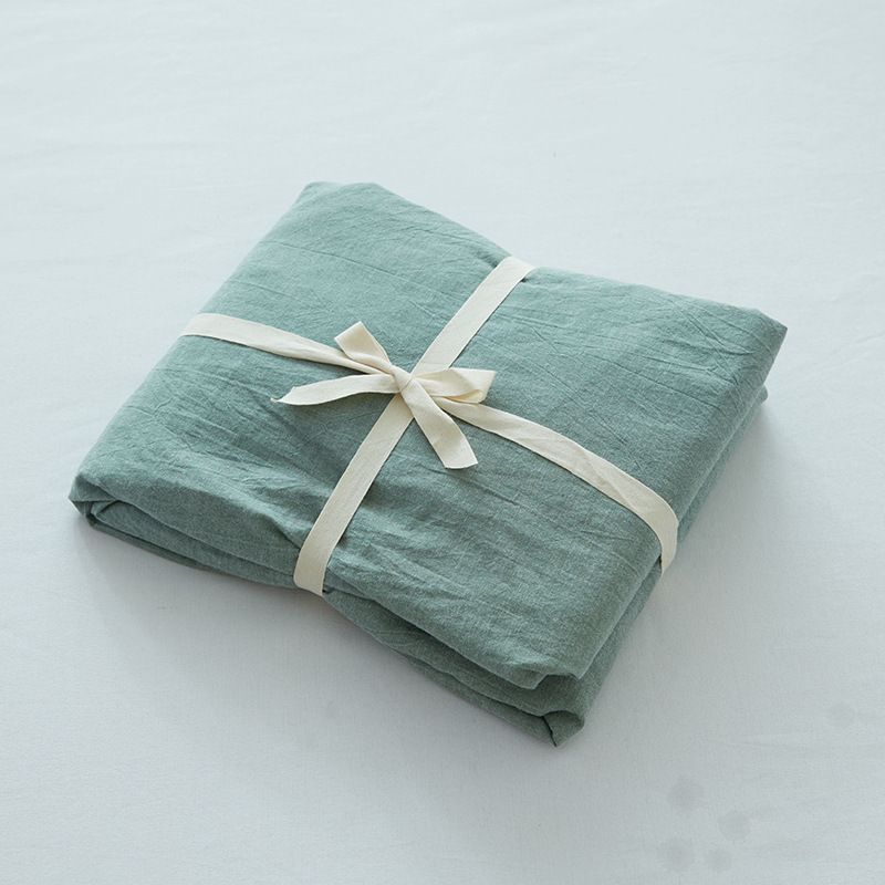 Cotton Sheet Breathable Soft Fade Resistant Whole Colored Bed Sheet Set