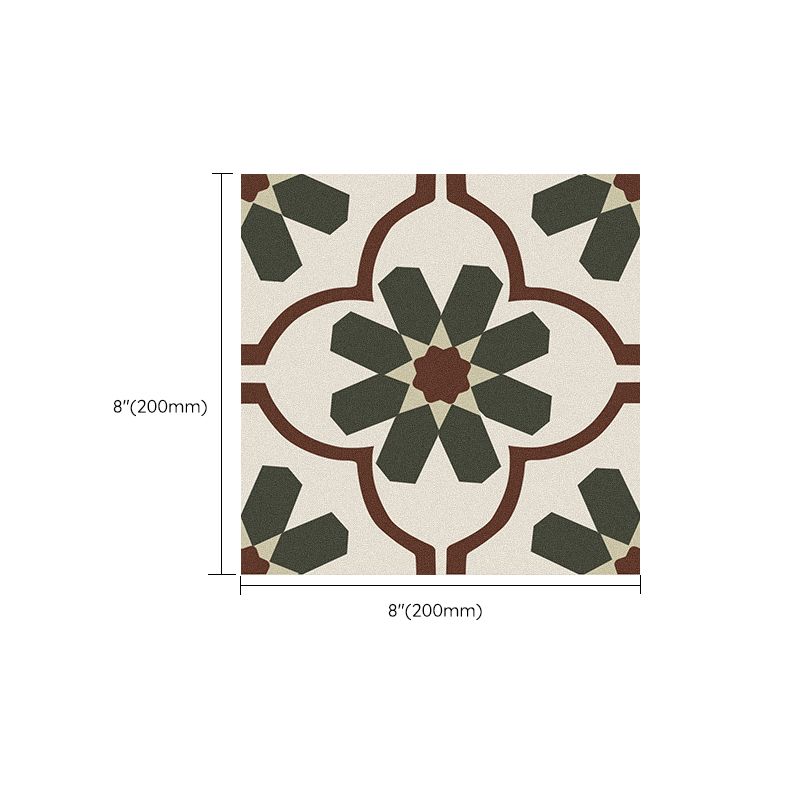 Single Tile Wallpaper Square PVC Peel & Stick Field Tile with Waterproof