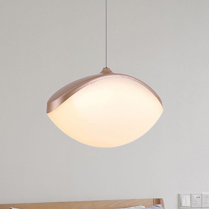 Luz de techo colgante elíptico de metal contemporáne