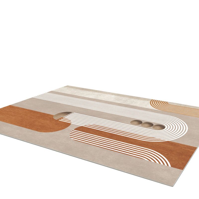 Modern Area Tapijt Leisure Binnen Truug Polyester Stain Resistant Area Teken voor woonkamer