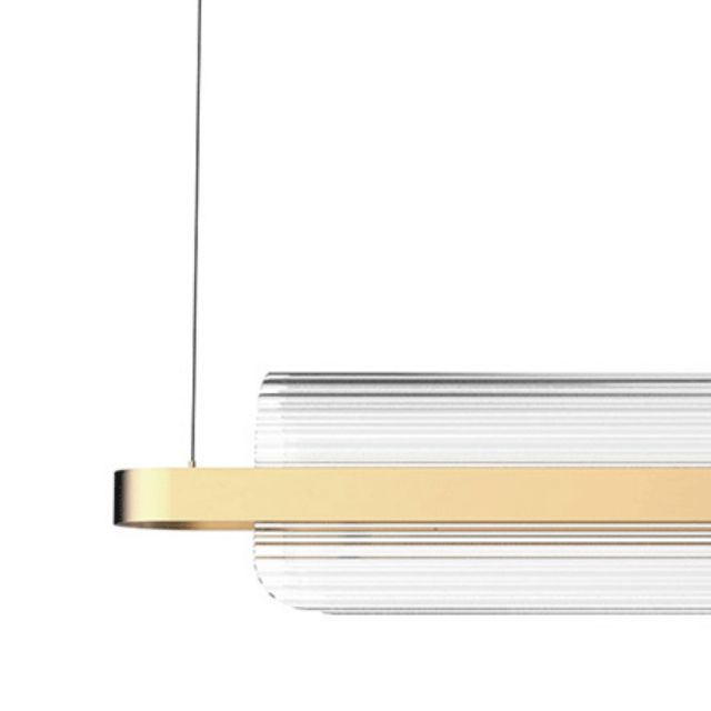 Modern Golden LED Ceiling Light Metal Kitchen Island Lighting for Room