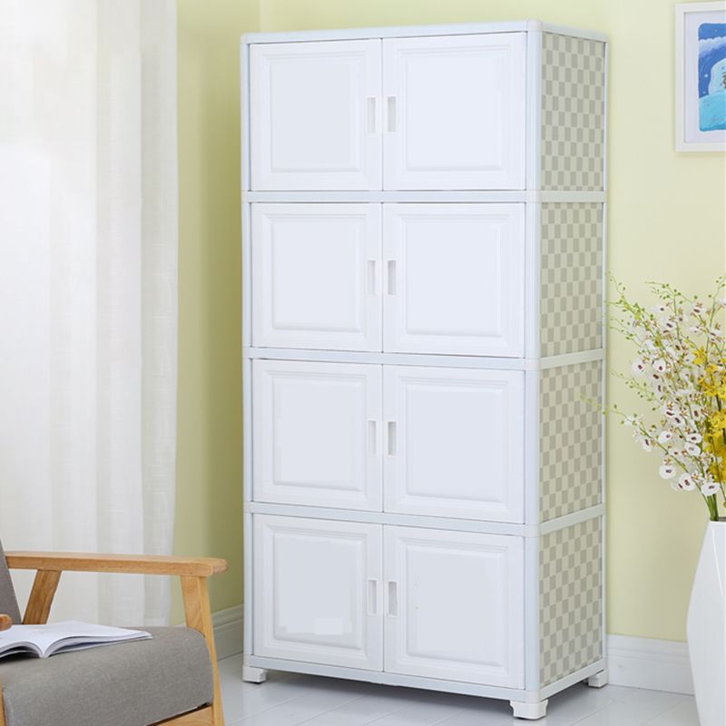Contemporary 61.02'"Tall 4- Door Cabinet, Rectangle Accent Cabinet