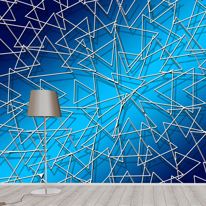 Geometry Wall Murals Stain Resistant Wall Decoration for Living Room, Made to Measure