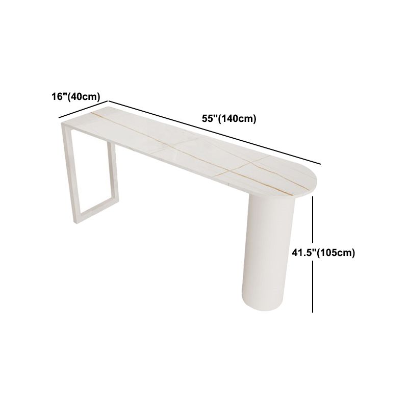 Contemporary 1/2/5 Pieces Sintered Stone Pub Table Set Fixed Table Counter Table