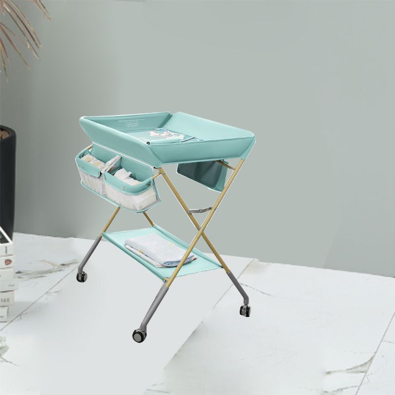 Folding Changing Table Baby Changing Table with 2 Storage Baskets