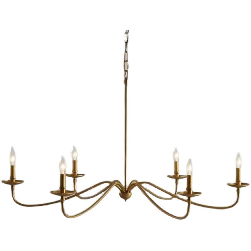 Metalen plafond opgehangen armaturen Vintage kaarsen hangerverlichting voor woonkamer