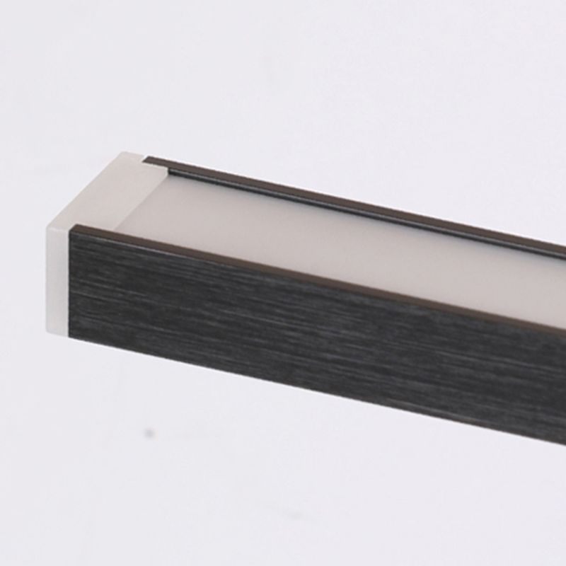Moderne stijl lineaire wand sconce verlichting metalen led badkamer wandlamp in zwart