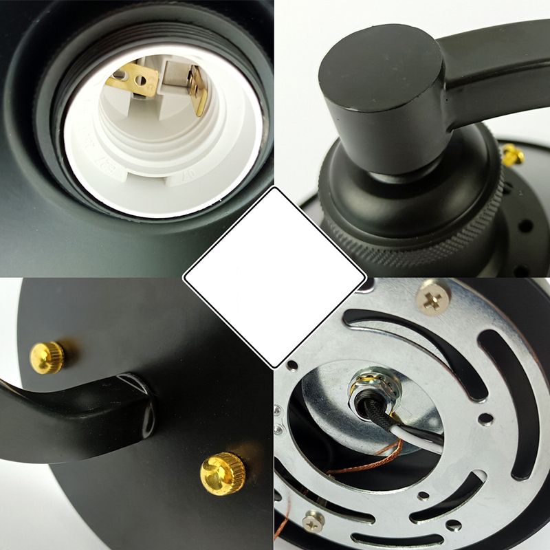 Industrial Wall Sconce Cone Shape Wall Light with Metal Shade for Living Room