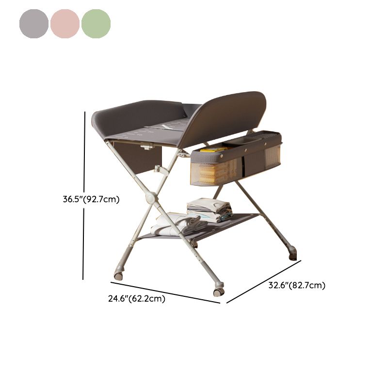 Contemporary Style Baby Changing Table Portable for 0-3 Years Old