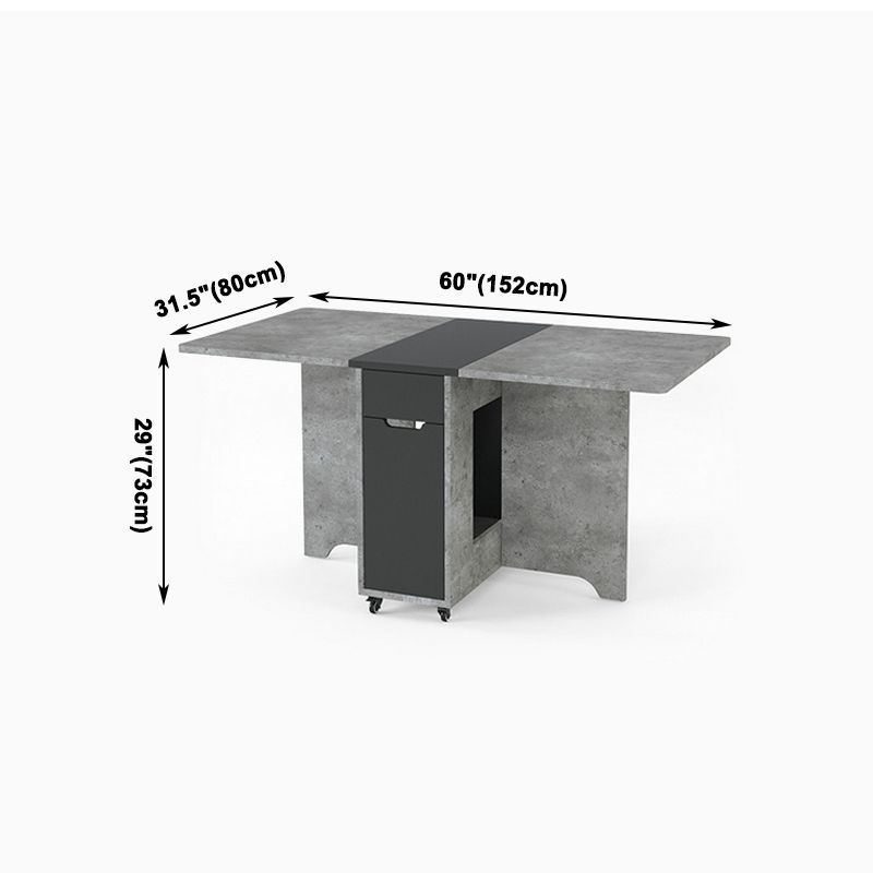 Muebles de estilo de mediados de siglo Mesa de comedor de madera maciza para el comedor en casa