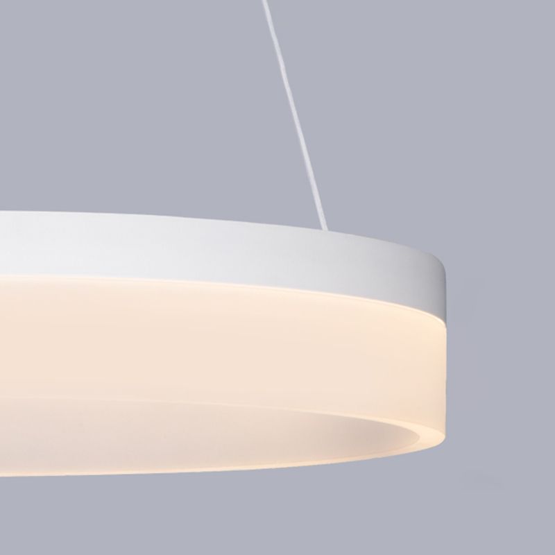 Single Tier Pendant Light Fixture Modern Circular Chandelier Lighting