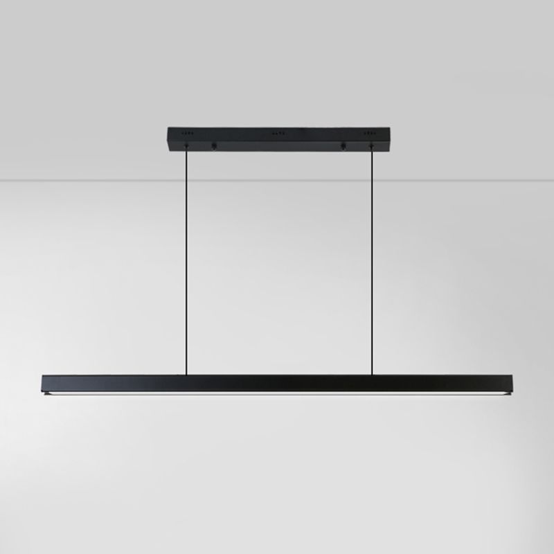MEW Modern Isola Luci a ciondolo a LED lineare a 1 luce per sala da pranzo
