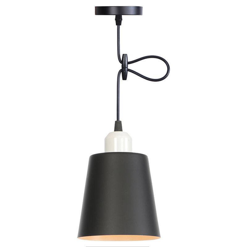 Buntes zylindrisches Makaroon hängend hängendes leichter nordischer Metall -Federlampe für Schlafzimmer Esszimmer