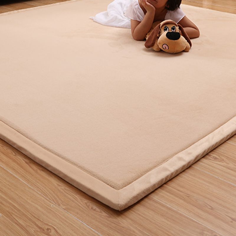 Pushiony minimalistischer Teppich Multi-Farb-Rugmaschinenmaschine waschbarer Tierfreundlicher Nicht-Schlupf-Teppich für Babykriechen