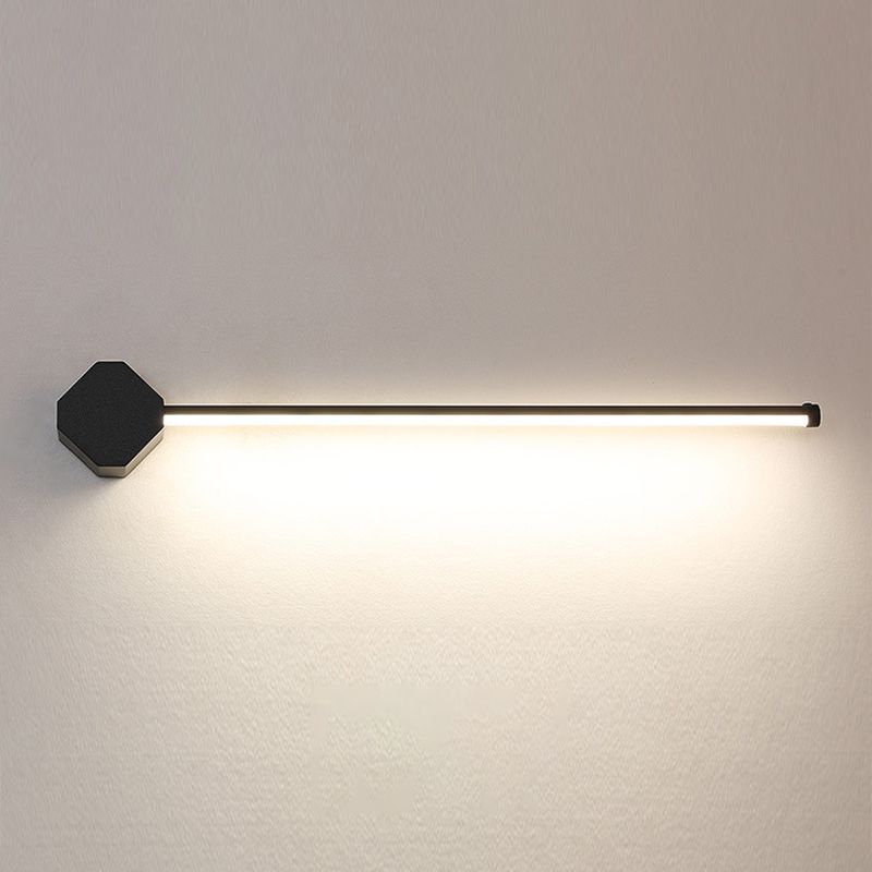 1-Light Linear Wall Sconce Modern Style Metal Sconce Lamp for Shower Room