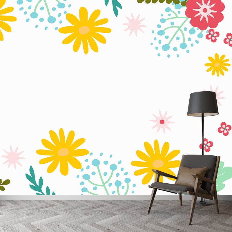 Tropical Plants Wall Mural Wallpaper Decorative Eco-friendly for Bedroom