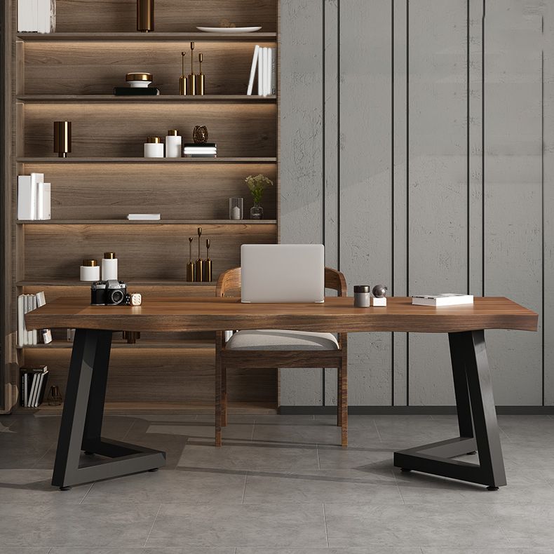 Industrial Dining Set 1/2 Pieces Solid Wood Double Pedestal Dinette Set