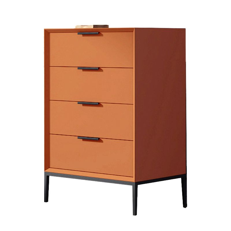 Contemporary Rectangle Accent Chest With3/4 Drawers and Straight Legs