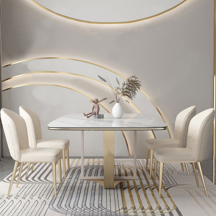 Parsons Armless Dining Chairs Glam Dining Side Chair for Home