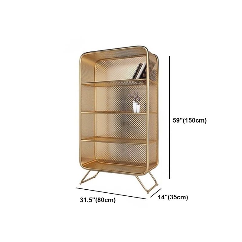 Industrial Metal Bookcase Shelf Closed Shelves for Study Room